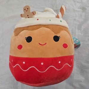 RARE Squishmallows Ginger Gingerbread Latte 11" Plush NWT Kellytoy 2023